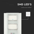 33W Lampa uliczna solarna z czujnikiem ruchu / Barwa:6400K / Obudowa: Srebrna