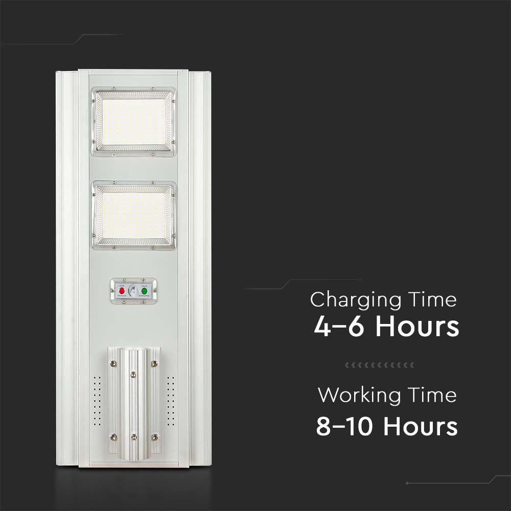 33W Lampa uliczna solarna z czujnikiem ruchu / Barwa:6400K / Obudowa: Srebrna