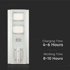 33W Lampa uliczna solarna z czujnikiem ruchu / Barwa:6400K / Obudowa: Srebrna