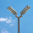 40W Lampa uliczna solarna z czujnikiem ruchu / Barwa:6400K / Obudowa: Srebrna