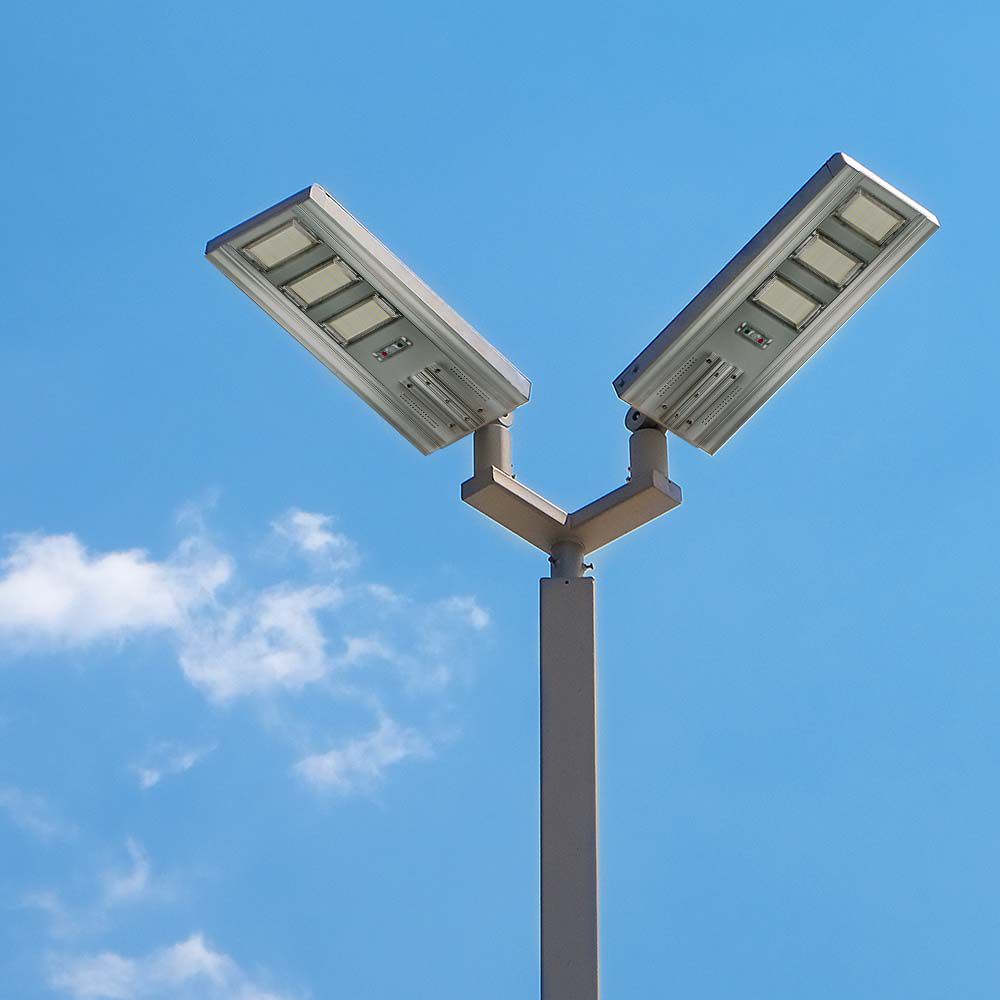40W Lampa uliczna solarna z czujnikiem ruchu / Barwa:6400K / Obudowa: Srebrna