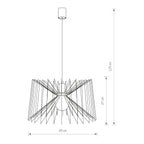 Nowodvorski Lampa wisząca NESS 25W only LED 50/60Hz - Stal lakierowana - Czarny 6768