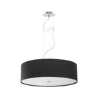 Nowodvorski Lampa wisząca VIVIANE 25W only LED 50/60Hz - Tkanina - Czarny