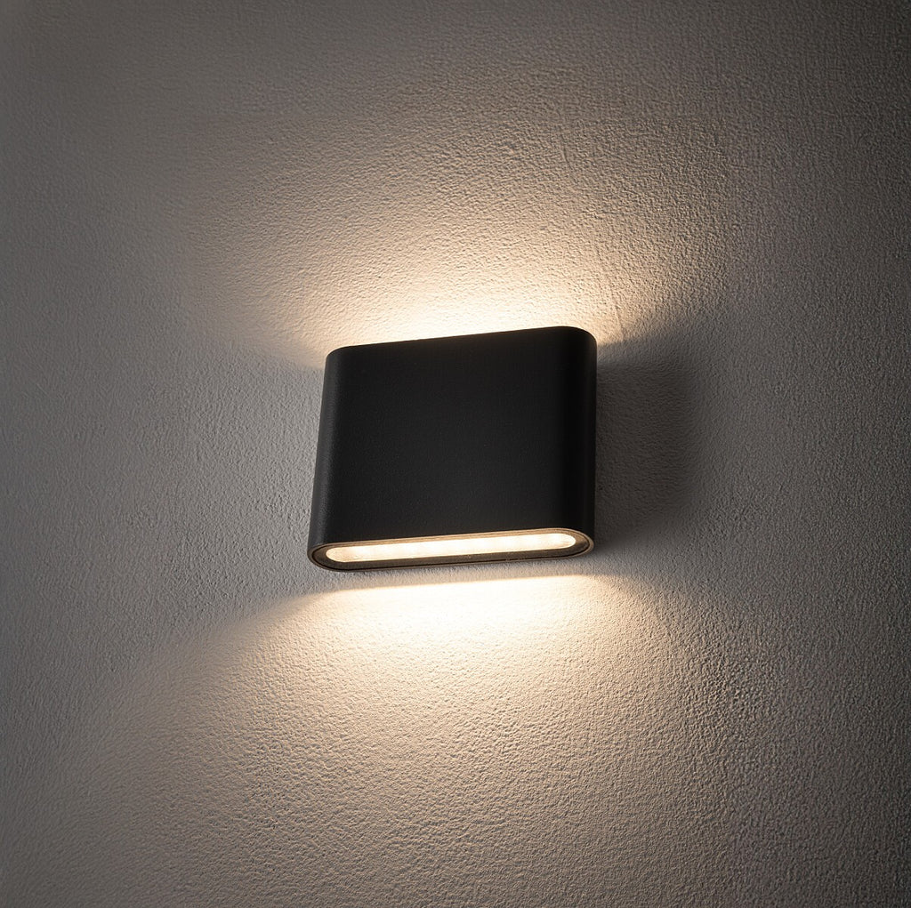 Nowodvorski Lampa ścienna natynkowa SEMI LED 2x3W 50/60Hz IP54 - Szkło - Grafitowy 6775
