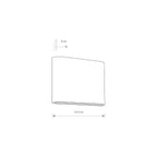 Nowodvorski Lampa ścienna natynkowa SEMI LED 2x3W 50/60Hz IP54 - Szkło - Grafitowy 6775
