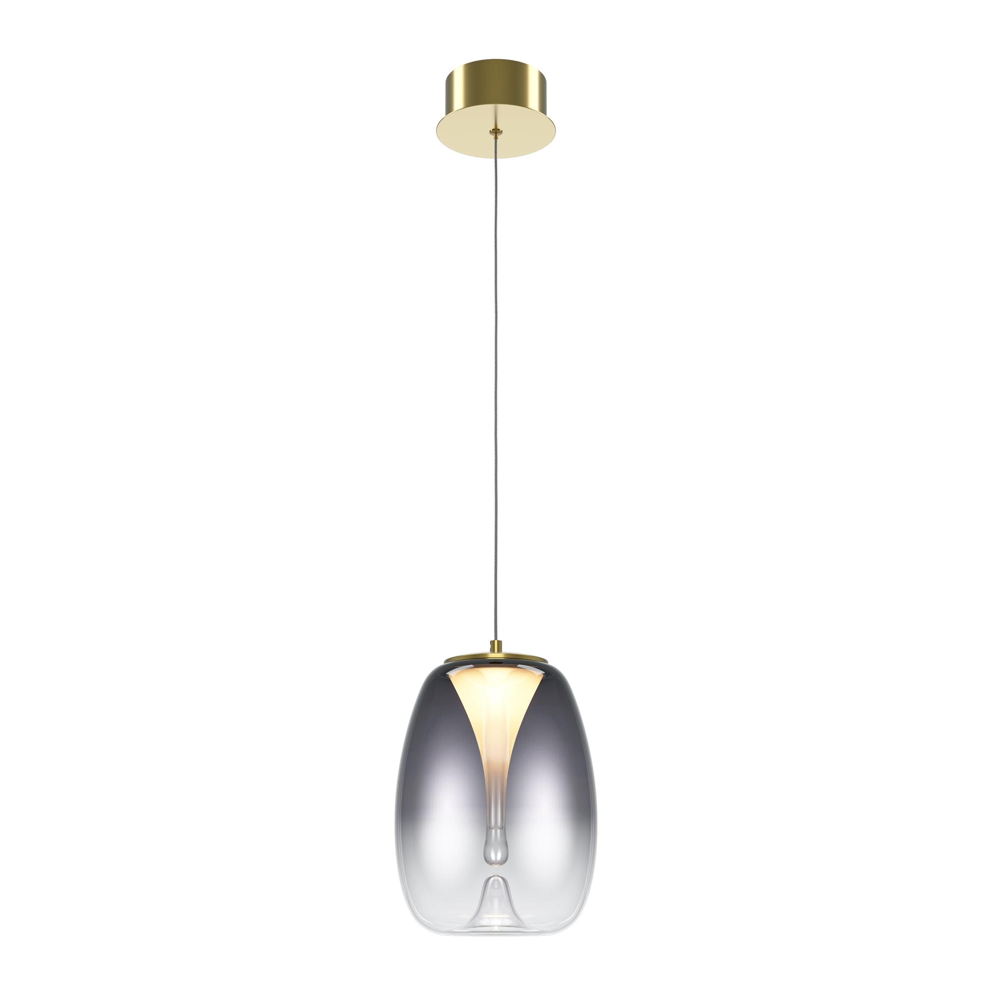 Maytoni Lampa wisząca Splash - Aluminium - Złoty MOD282PL-L8G3K
