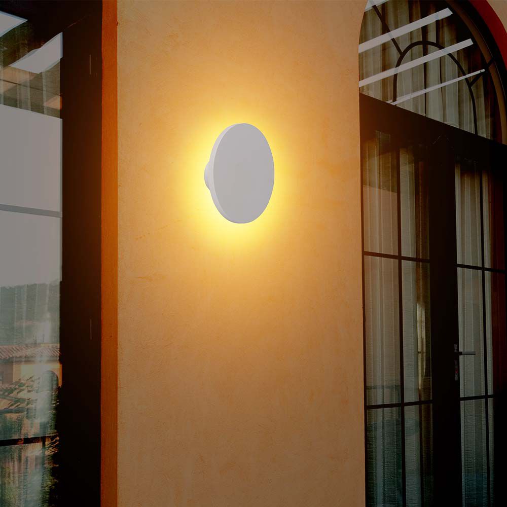 12W Plafon LED / Barwa:3000K / Klosz: Okrągły biały