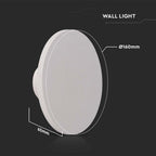 12W Plafon LED / Barwa:3000K / Klosz: Okrągły biały
