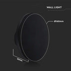 12W Plafon LED / Barwa:4000K / Klosz: Okrągły czarny