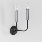 kinkiet Akasya black/chrome 2xE14