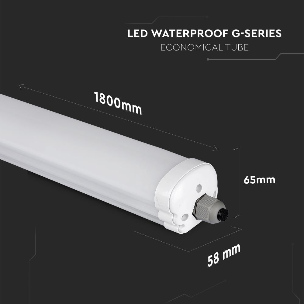 60W Oprawa hermetyczna 180cm / Chip SAMSUNG / Barwa:6400K / 5 Lat gwarancji