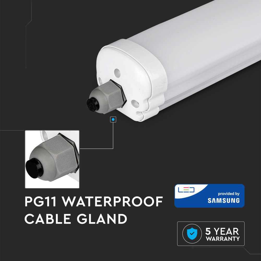 60W Oprawa hermetyczna 180cm / Chip SAMSUNG / Barwa:6400K / 5 Lat gwarancji