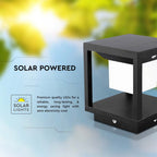 2W Lampa ogrodowa LED solarna / Barwa:3000K / Obudowa: Czarna