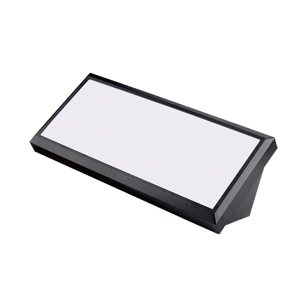 12W Lampa ścienna LED / Ukośna / Barwa:6400K / Obudowa: Czarna