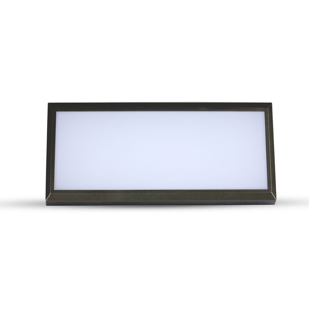 12W Lampa ścienna LED / Ukośna / Barwa:6400K / Obudowa: Czarna