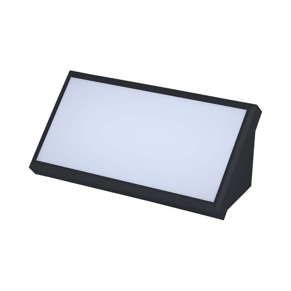 20W Lampa ścienna LED / Ukośna / Barwa:3000K / Obudowa: Czarna