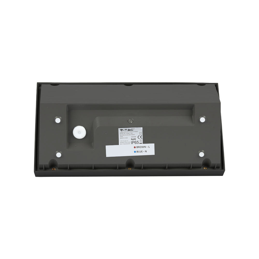 20W Lampa ścienna LED / Ukośna / Barwa:4000K / Obudowa: Czarna