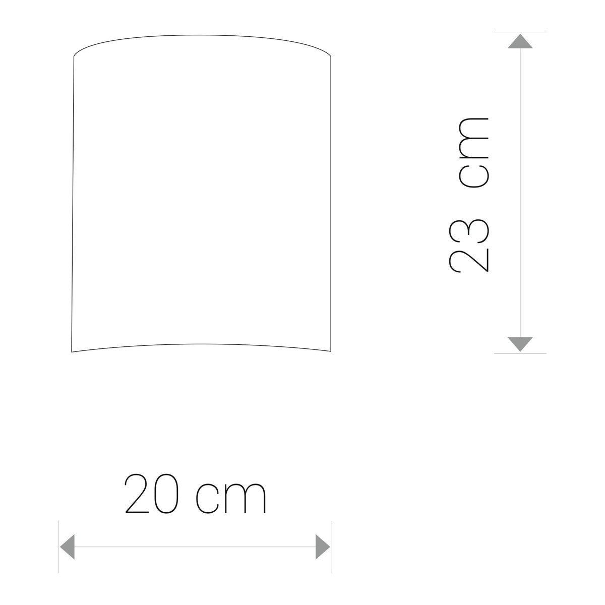 Nowodvorski Kinkiet ALICE XS 10W only LED 50/60Hz - Tkanina - Szary 6812