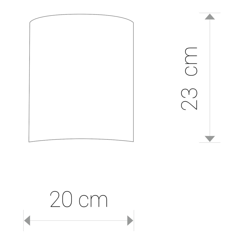 Nowodvorski Kinkiet ALICE XS 10W only LED 50/60Hz - Tkanina - Szary 6812