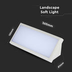 12W Lampa ścienna LED / Ukośna / Barwa:6400K / Obudowa: Biała