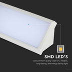 12W Lampa ścienna LED / Ukośna / Barwa:3000K / Obudowa: Biała