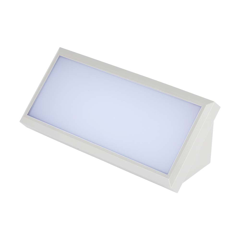 12W Lampa ścienna LED / Ukośna / Barwa:6400K / Obudowa: Biała