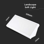 20W Lampa ścienna LED / Ukośna / Barwa:6400K / Obudowa: Biała