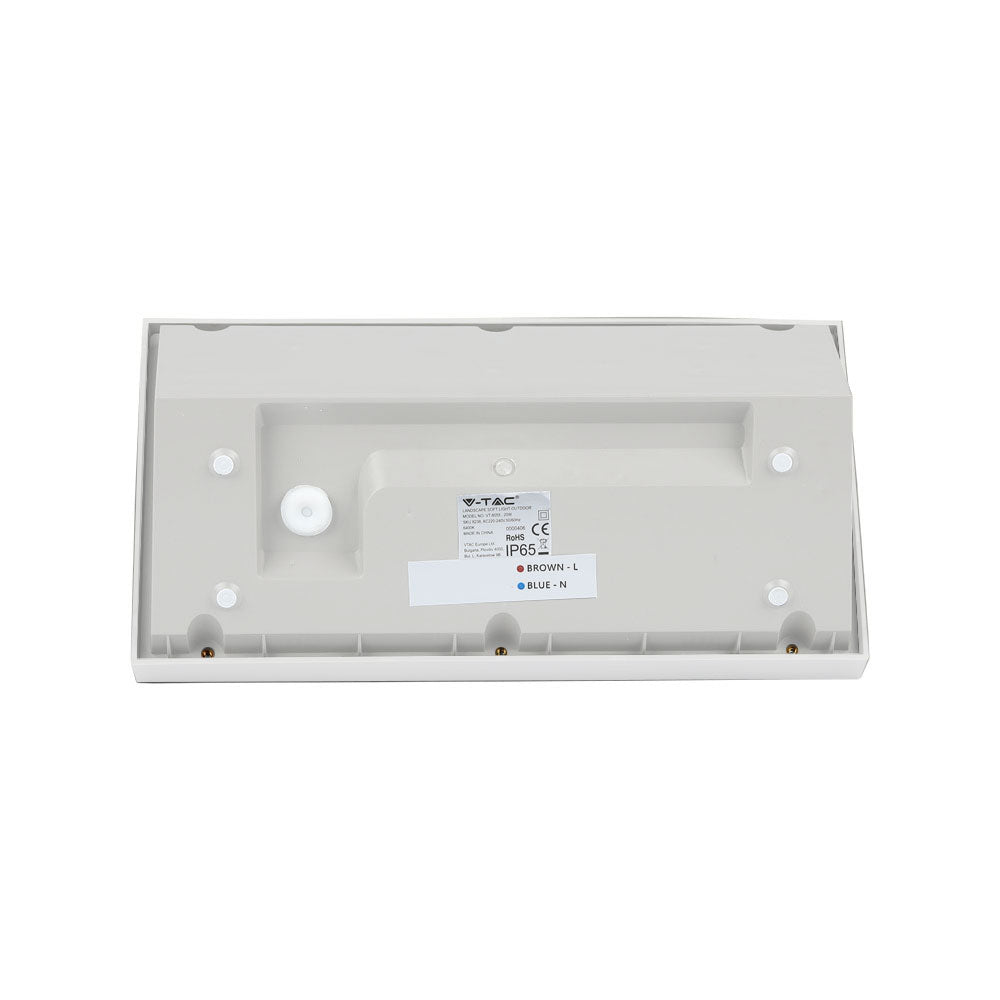 20W Lampa ścienna LED / Ukośna / Barwa:4000K / Obudowa: Biała