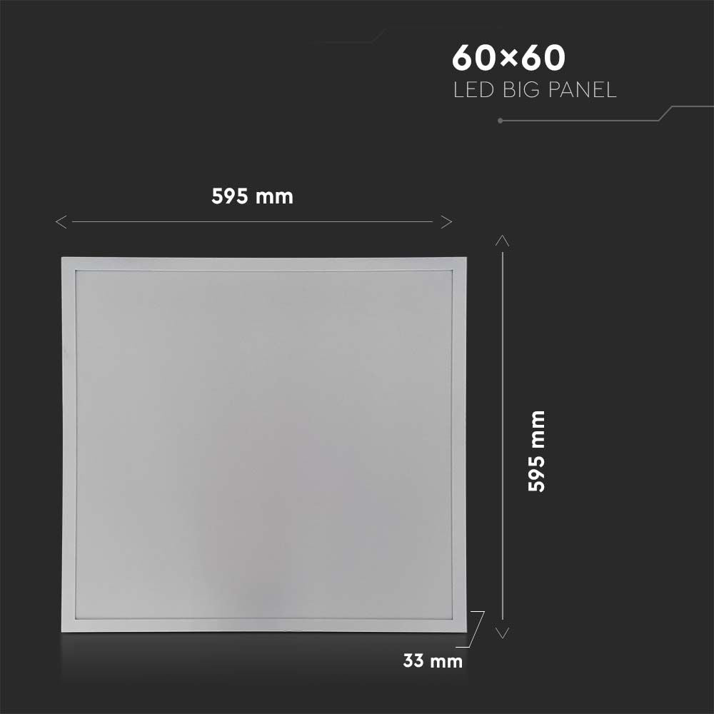 36W Panel LED 600x600mm / Zasilacz LIFUD / Barwa:4000K / 5 Lat gwarancji / Opakowanie: 6szt.