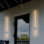 12W Lampa ścienna LED / Barwa: 3000K / Obudowa: Biały / IP54 / Pionowa