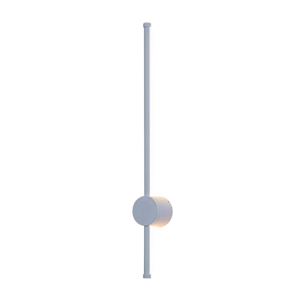 12W Lampa ścienna LED / Barwa: 4000K / Obudowa: Biały / IP54 / Pionowa