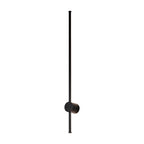 12W Lampa ścienna LED / Barwa: 4000K / Obudowa: Czarny / IP54 / Pionowa