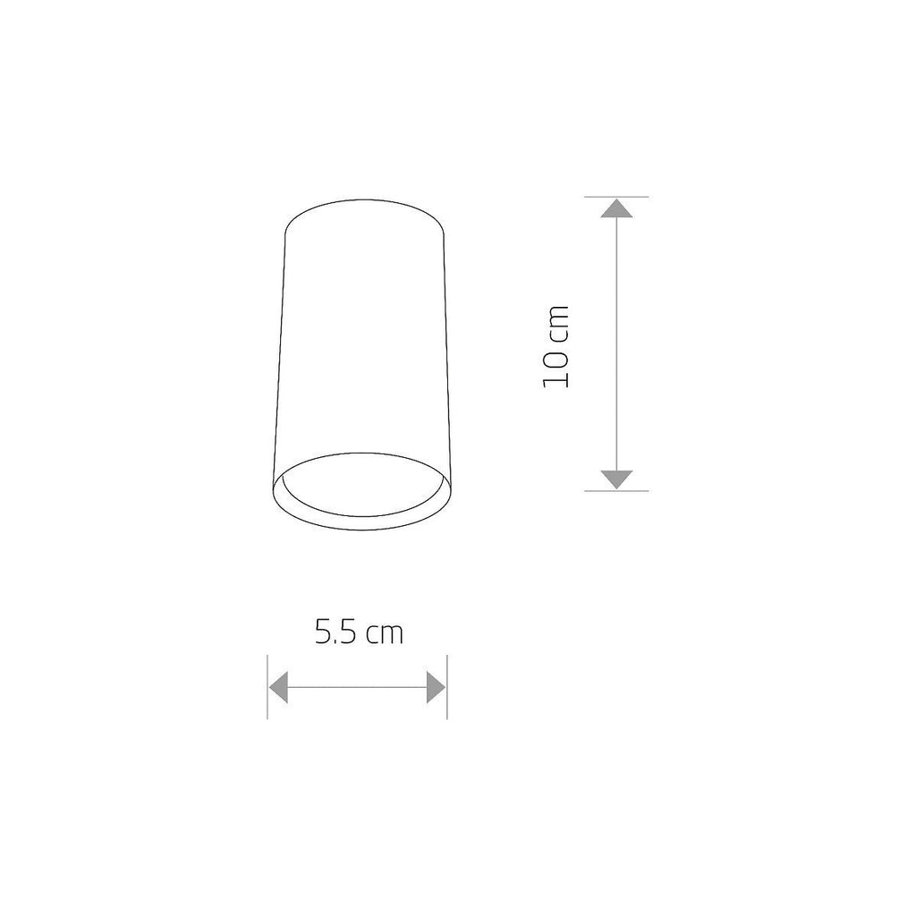 Nowodvorski Lampa downlights natynkowa EYE S 10W only LED 50/60Hz - Stal lakierowana - Czarny 6836