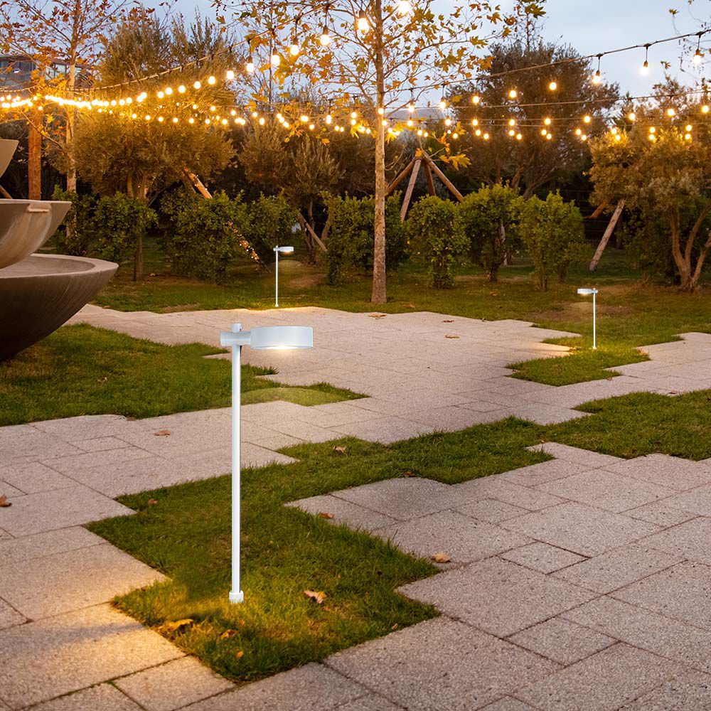 7W LED Słupek ogrodowy / Barwa: 4000K / Obudowa: Biały / IP54