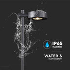 7W LED Słupek ogrodowy / Barwa: 4000K / Obudowa: Czarny / IP54