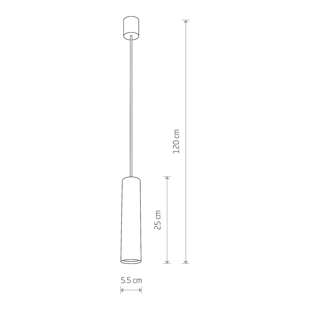 Nowodvorski Lampa wisząca EYE M 10W only LED 50/60Hz - Stal lakierowana - Czarny 6840