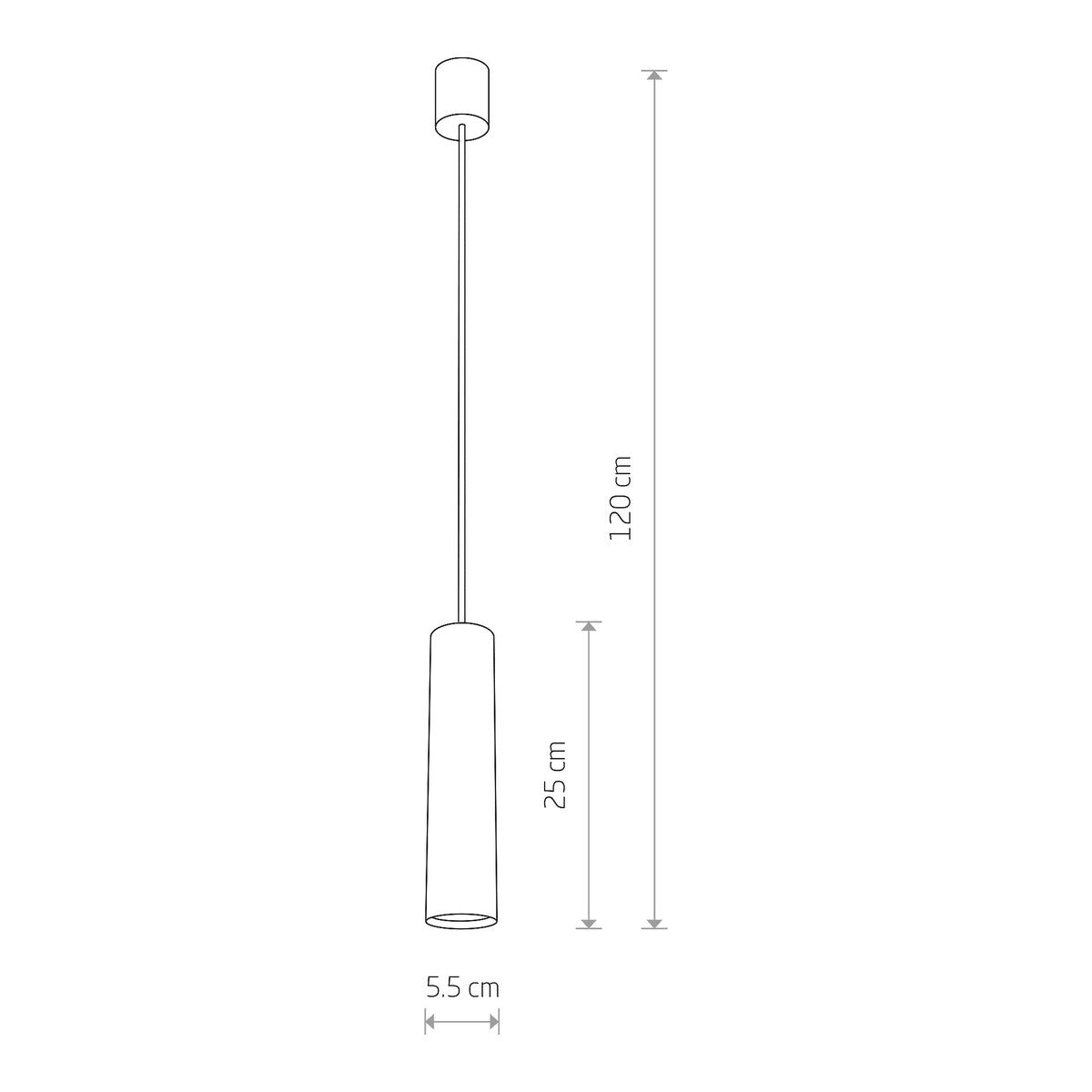 Nowodvorski Lampa wisząca EYE M 10W only LED 50/60Hz - Stal lakierowana - Czarny 6840