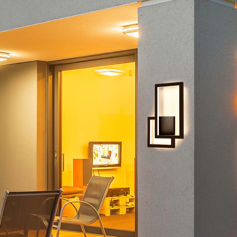 20W Lampa ścienna LED / Barwa: 4000K / Obudowa: Brązowy / IP54