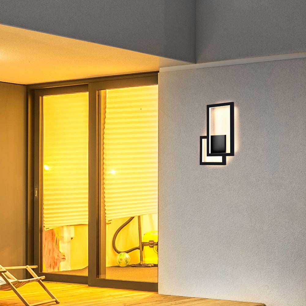 20W Lampa ścienna LED / Barwa: 4000K / Obudowa: Czarny / IP54
