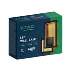 20W Lampa ścienna LED / Barwa: 4000K / Obudowa: Czarny / IP54