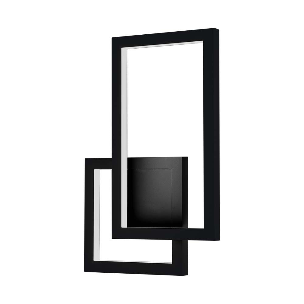 20W Lampa ścienna LED / Barwa: 4000K / Obudowa: Czarny / IP54