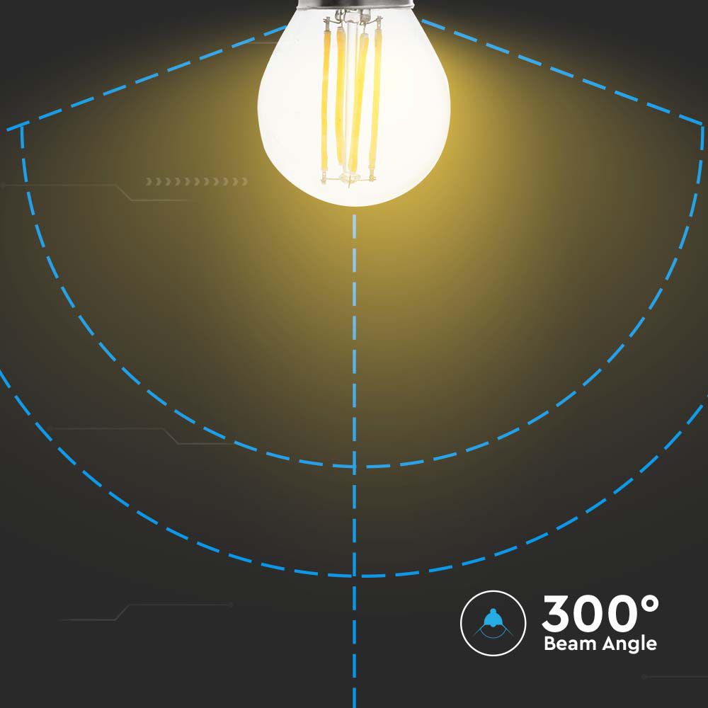 4W G45 Żarówka LED Filament / Barwa:3000K / Ściemniana - 3 stopnie / Trzonek:E27
