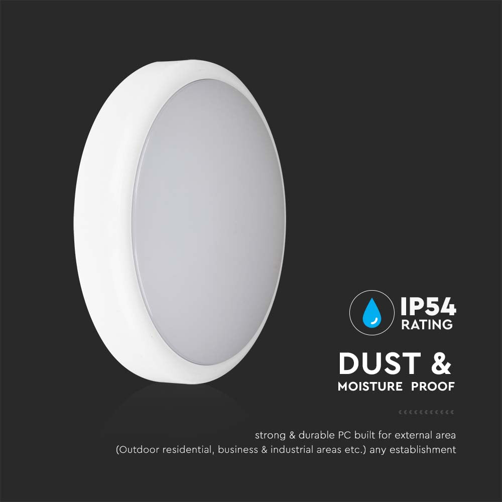 8W/16W/20W Dekoracyjny plafon LED / Moduł awaryjny z sensorem / Chip Samsung / Barwa: 3w1 / Klosz: Okrągły / IP54