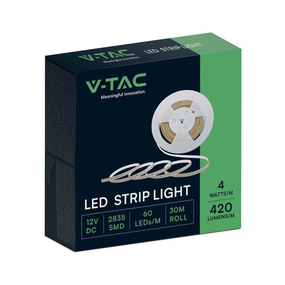 Taśma LED / Barwa:4000K / IP65 / Zasilanie: 12V / Wzmocniony podkład PCB / Rolka:30m