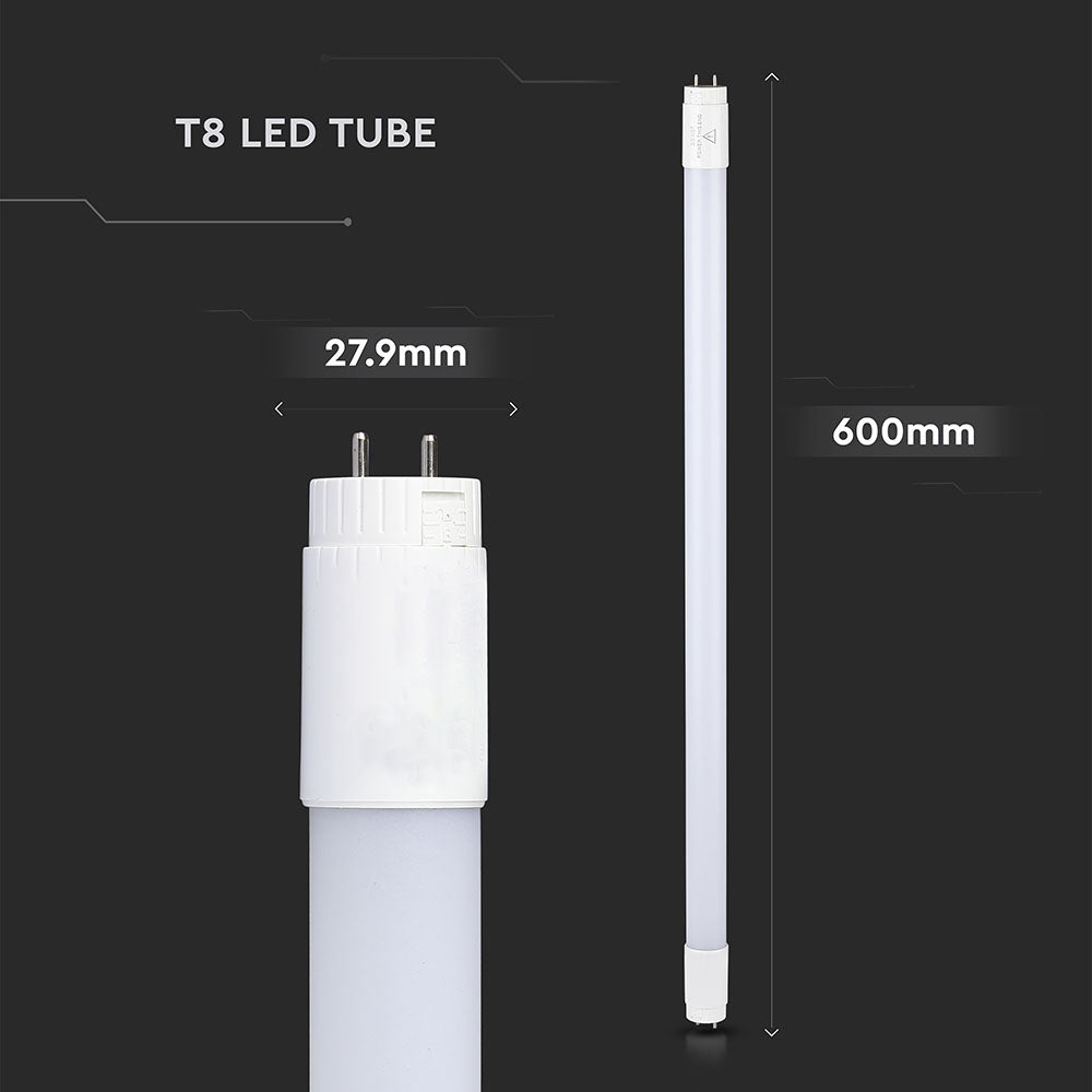 10W T8 Tuba LED plastikowa regulowana (60cm) / Chip SAMSUNG / Barwa:4000K / HIGH LUMENS