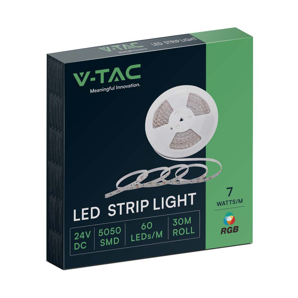 Taśma LED / Barwa:RGB / IP20 / Zasilanie: 24V / Wzmocniony podkład PCB / Rolka:30m