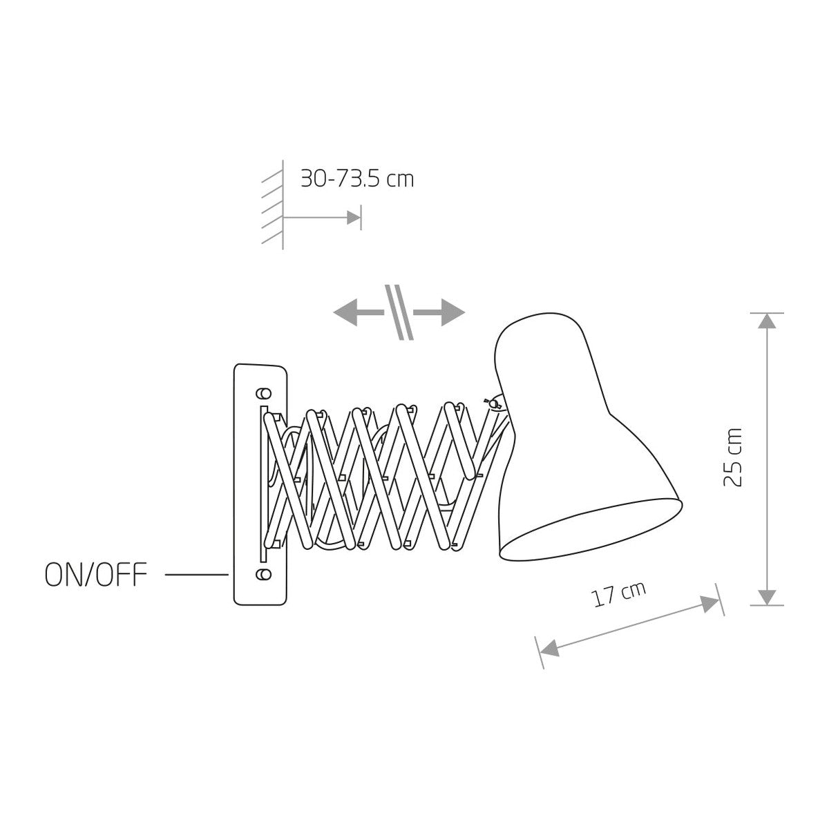 Nowodvorski Kinkiet regulowany z włącznikiem HARMONY 25W only LED 50/60Hz - Stal lakierowana - Biały 6868