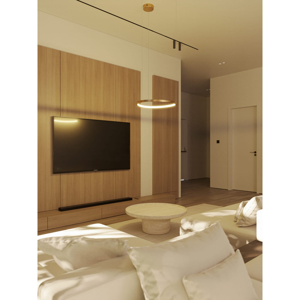 Maxlight Lampa wisząca Cayenne 60 cm - Metal - Miedź szczotkowana P0605D
