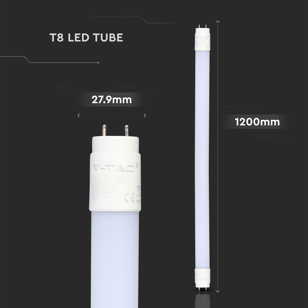 18W T8 Świetlówka LED T8 120 cm / Chip SAMSUNG / Barwa:3000K / HIGH LUMENS