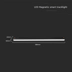 20W Lampa Smart LED Magnetic na szynoprzewodzie 3w1 / Obudowa: Czarna